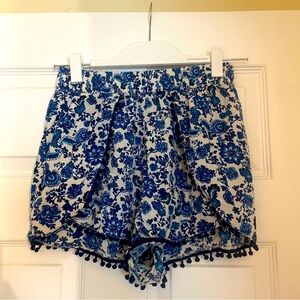 H&M Blue Floral Shorts